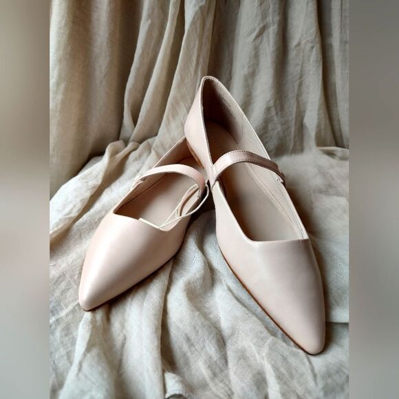 The Sanctuary Women's "Clamour" Mary Jane Ballet Flats In Coconut Cream. Size 9 - Picture 1 of 10